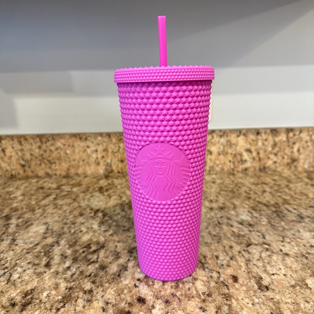 NWT Starbucks Mexico Barney Purple Grape Matte Venti 24oz Studded Tumbler Cup